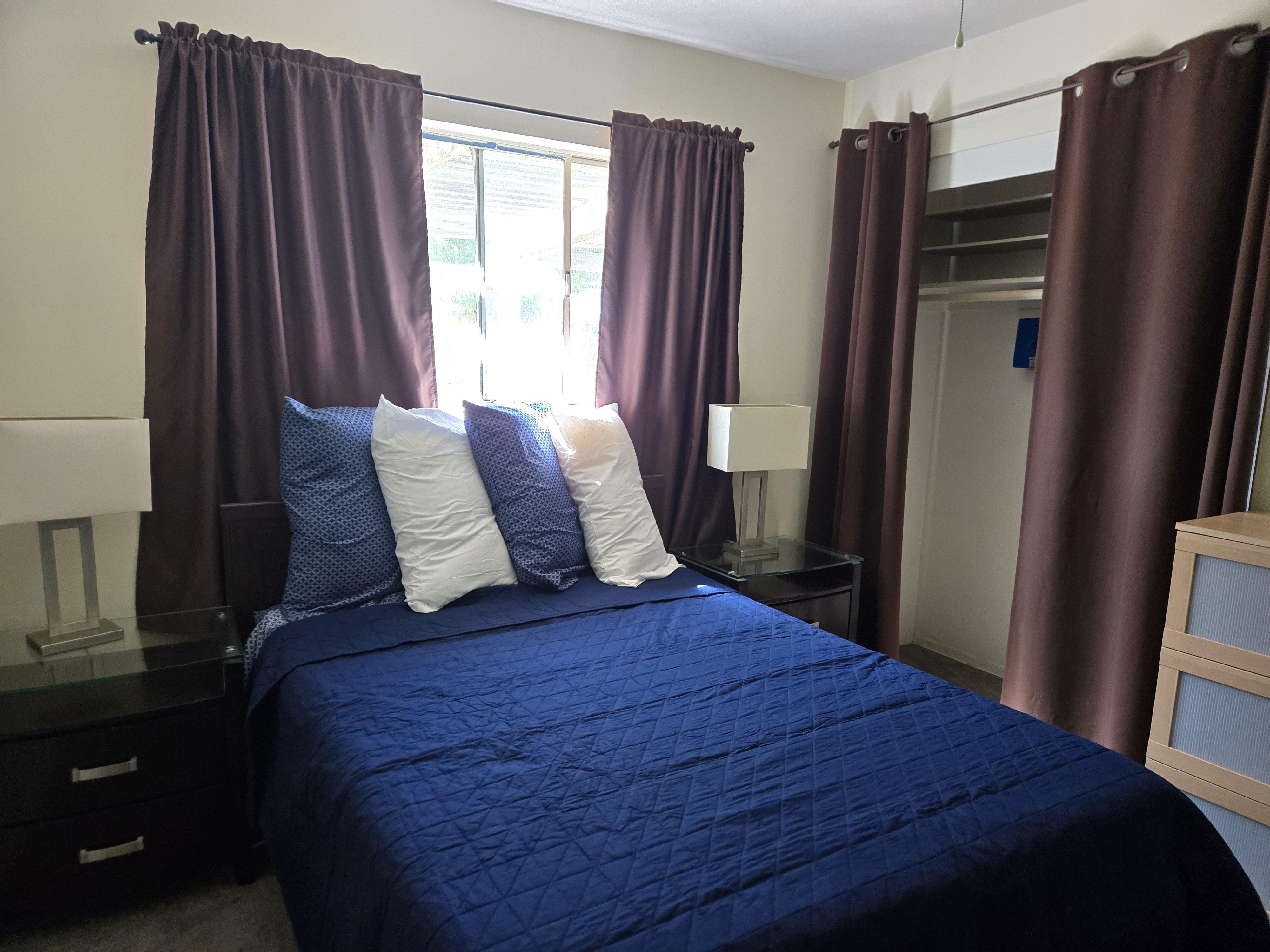 Private bedroom with queen bed