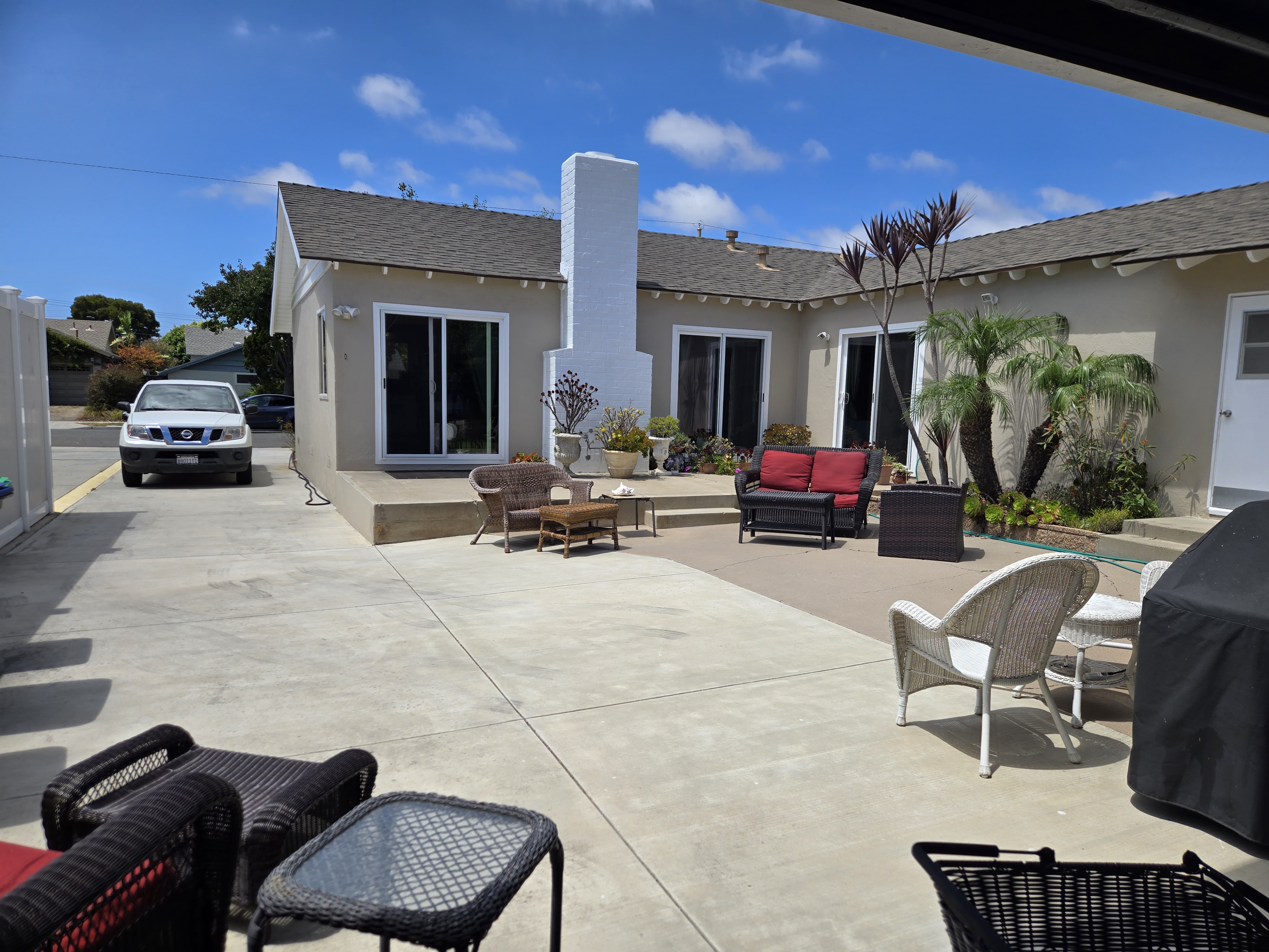 Patio with outdoor seating and lounge furniture