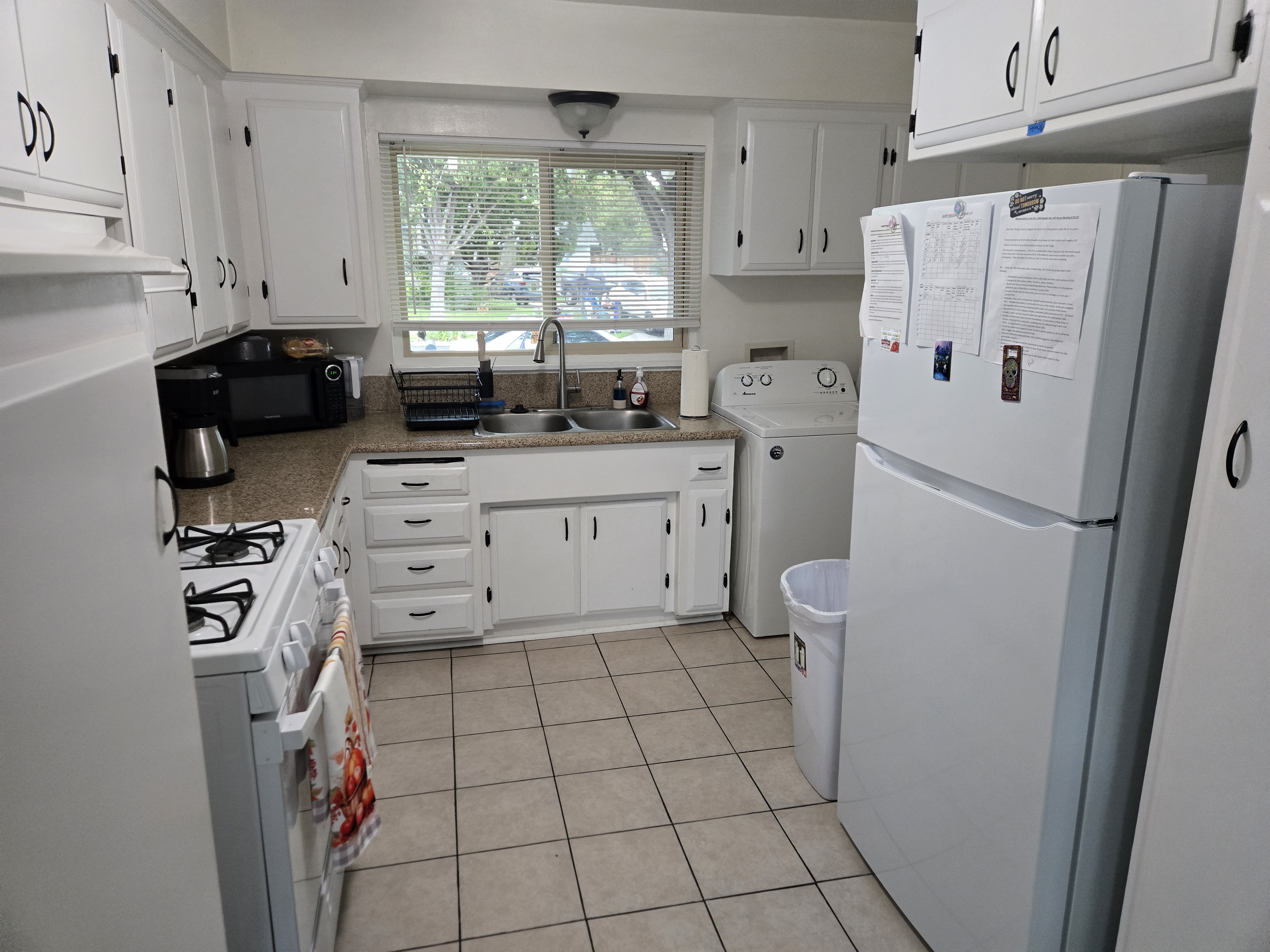 Kitchen with appliances and window